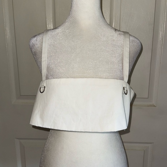 NWT By DYLN White Velah Crop Top - Picture 3 of 8